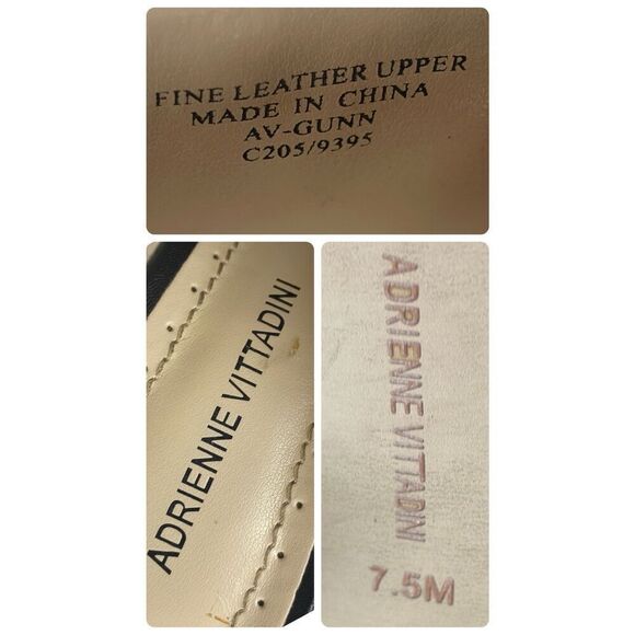 Adrienne Vittadini Black Open-Toe Sandals - Picture 8 of 10